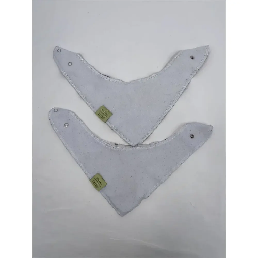 KeaBabies Organic Cotton Grayscape Baby Drool Bibs Count Of 2